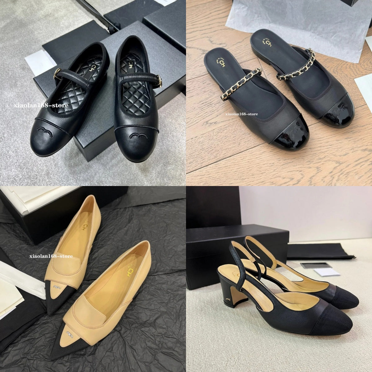 2025 Designer Womens Leather Ballet Flats France Luxury Women Flat Boat Shoes High Heeled Sandals Spring Women Leather Sharp Tip Dress Shoes