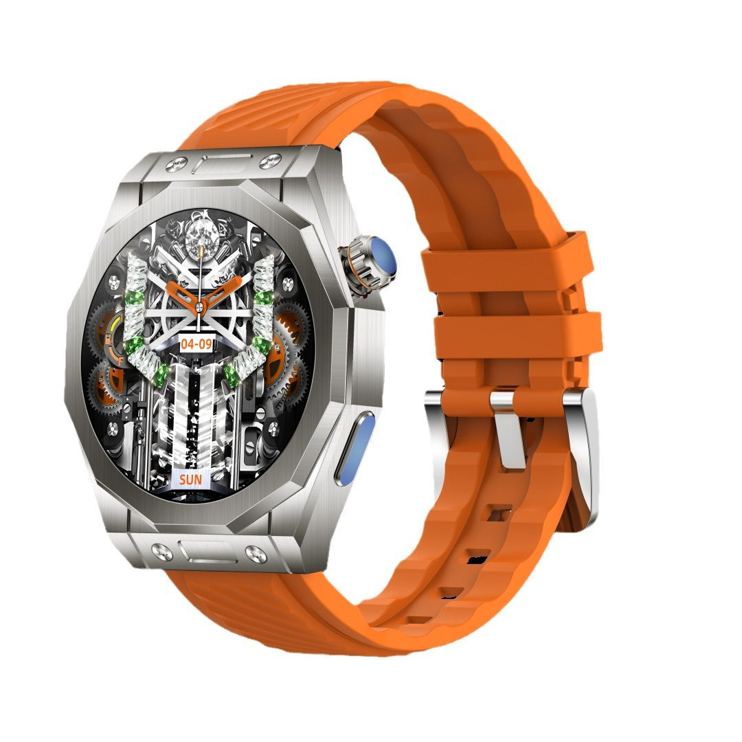 Smartwatch Z83 Max Bluetooth Talk Compass AMOLE HD Large Screen Stainless steel Sports Watch with NFC Health Monitoring Multi-function three-strap l