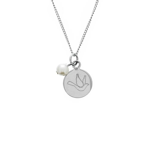 Personalized Confirmation Pearl &amp;amp; Charm Necklace