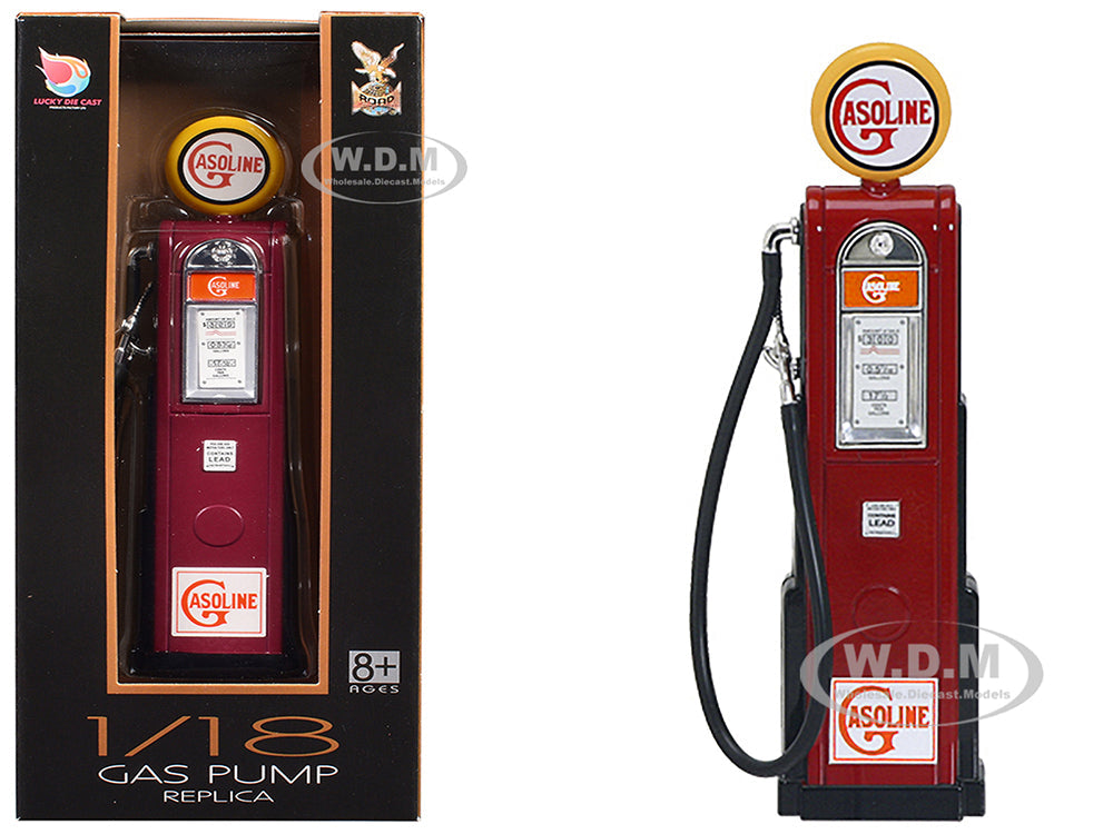 "Gasoline" Vintage Digital Gas Pump Replica 118 Diecast Replica by Road Signature