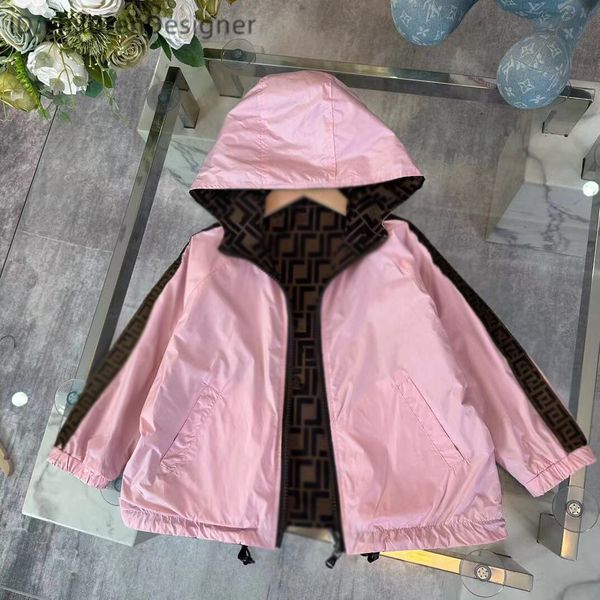 kids coat Baby Hooded Jacket Spring and Autumn Summer Sprint jacket Luxury jacket High quality children&#039;s clothing High end children&#0