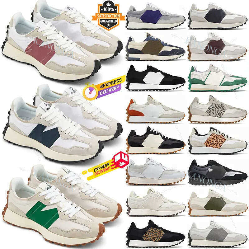 New Running Shoes Mens Womens Designer Sneakers Sea Salt Beige Brown Suede Print Black White Orange Red Grey Men Women Trainers Casual Shoe 36-45 Dh