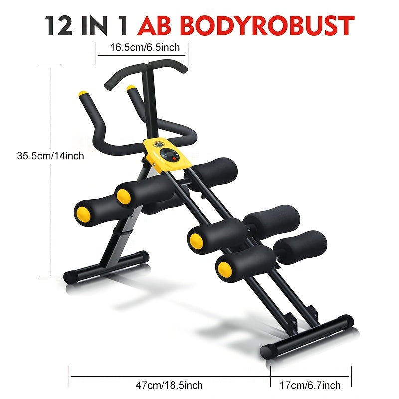 TEMU Ab , Training Exercise Machine, Sit Up&push Up &pull Up Exercise Equipment, Adjustable Ab Trainer Workout , Christmas Gift