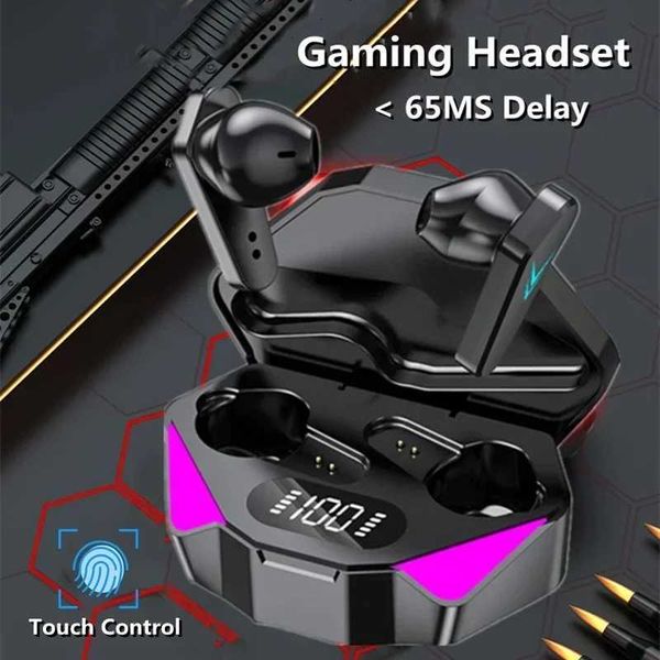 X15 TWS Gaming Earbuds Wireless Earphones With Mic Bass Au Sound Positioning 9D Stereo Music HiFi set For GamerC250212
