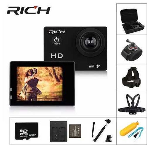 Sports Action Video Cameras Wifi Action sport Camera HD 1080 p 2.0 underwater 30m Waterproof Sports Dving Mini photo Cam Helmet Camcorder S2