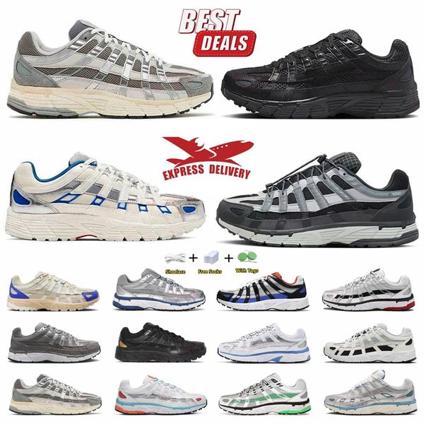 Designer Shoes P6000 P 6000 Designer for Men Women Sneakers Triple Black White Khaki Wolf Grey Metallic Racer Blue Outdoor Sports Trainers C
