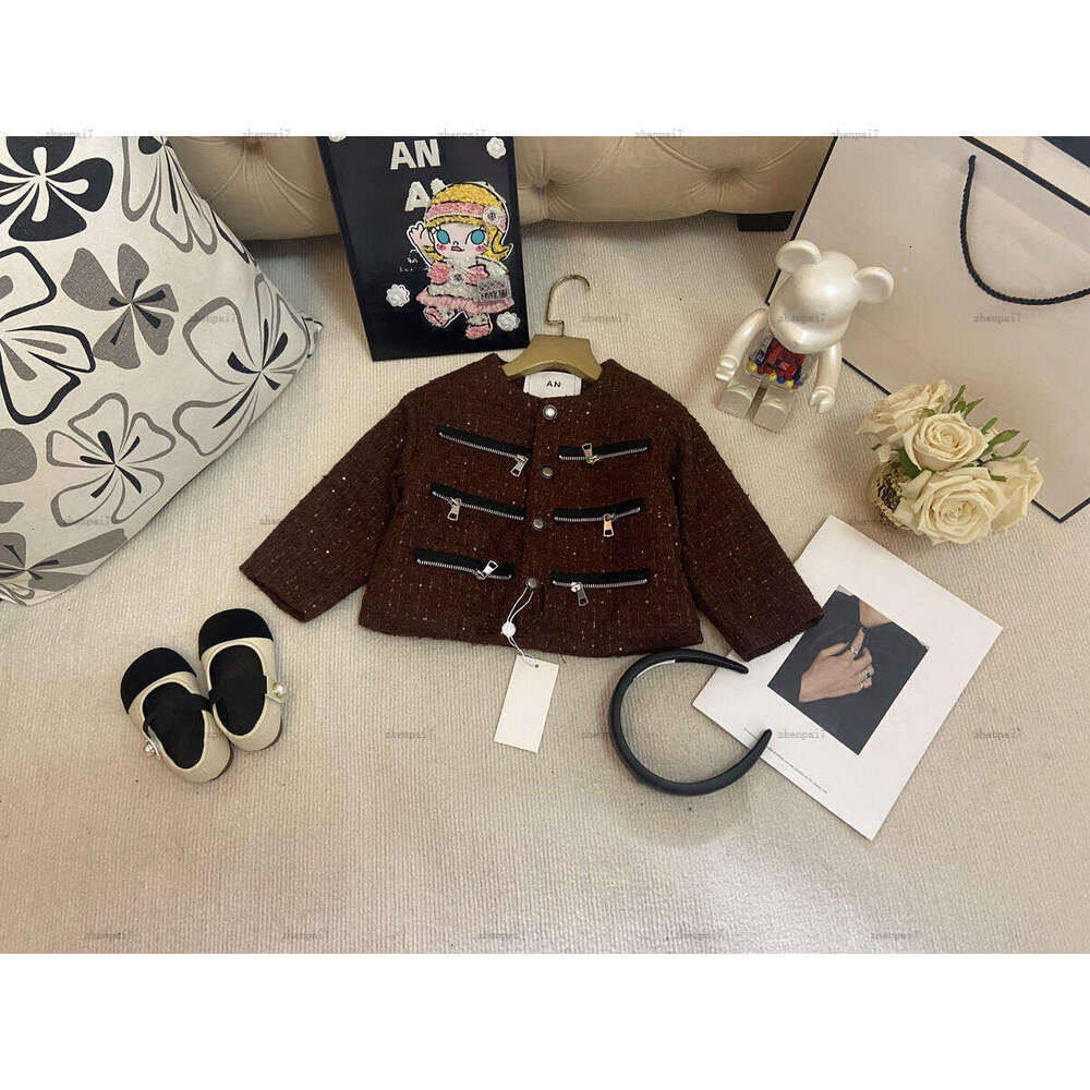 Top baby coat Multiple zippers design boys girls Jacket kids designer clothes autumn Zipper child Outwear A243X07N060