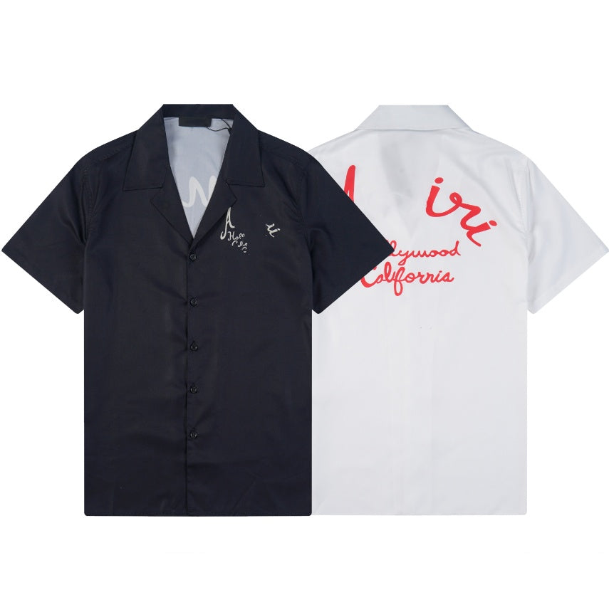 Mens Shirts designer t shirts Shorts Sleeve Shirt Fashion Floral Print Button Down Bowling Casual Shirts Mens Summer clothee Shirt