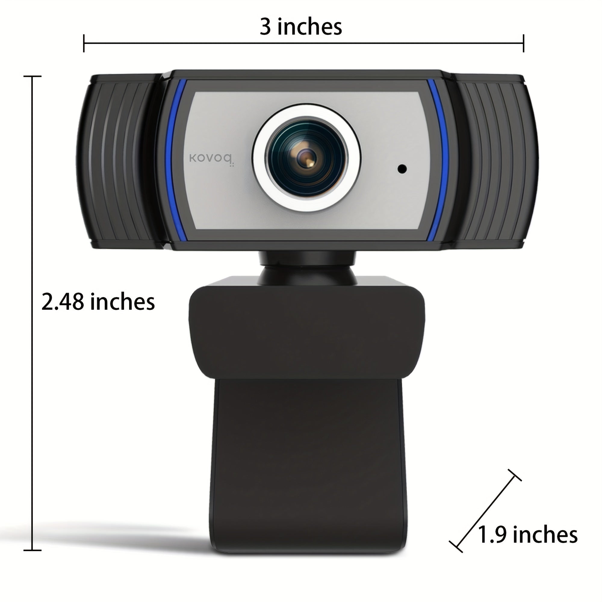 TEMU Hd 1080p Streaming Webcam With Microphone And Auto Color-light Correction, 96° Wide Angle Usb Web Camera, Plug And Play, For Video Conferencing