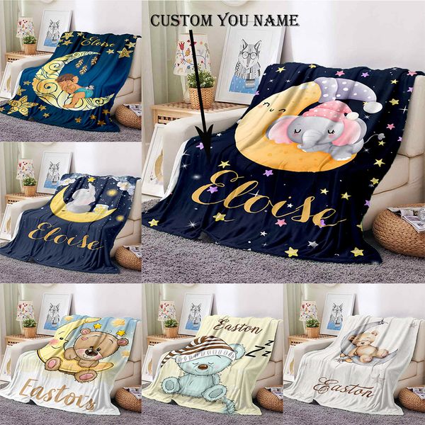Blankets Custom Blanket Custom Name Blanket Baby Girl Boy Blankets Flannel Fleece Throw Blanket Personalized Family Friends Blanket Gifts 23