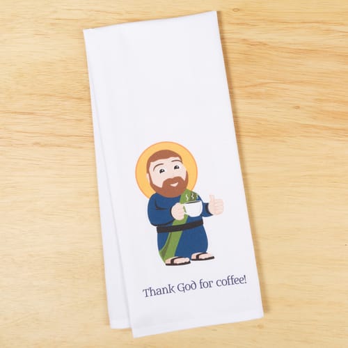 St. Joe &amp;quot;Thank God for Coffee&amp;quot; Dish Towel