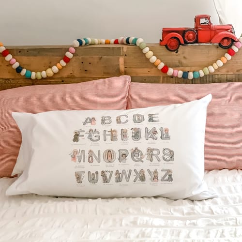 Saints Alphabet Pillowcase