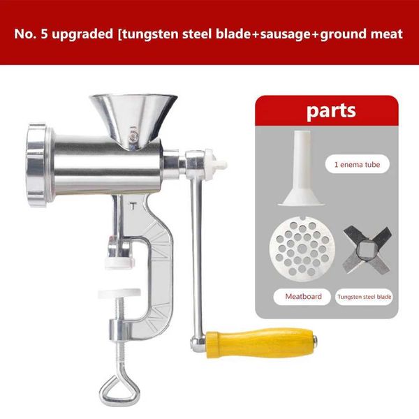 Multifunctional Meat Grinding Machine Cooking Tools Portable Sausage Noodles Grinder Hand Crank Accessories Kitchen Gadgets B240803