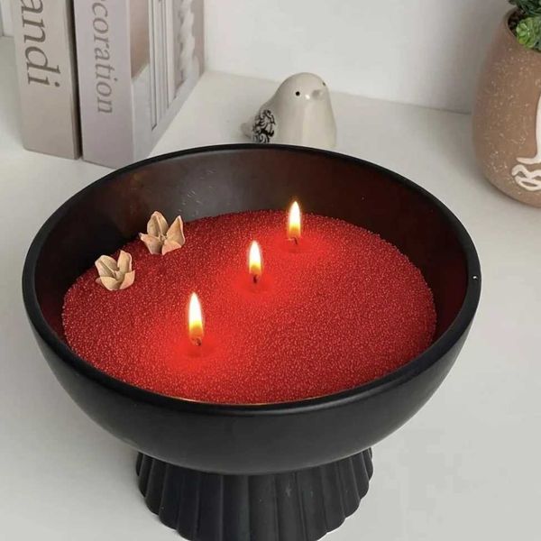 Ins Hot Pearled Candle DIY Sand Wax Scented Candle Set Floating Candles with Candle Luxury Christmas Home Decoration X250203