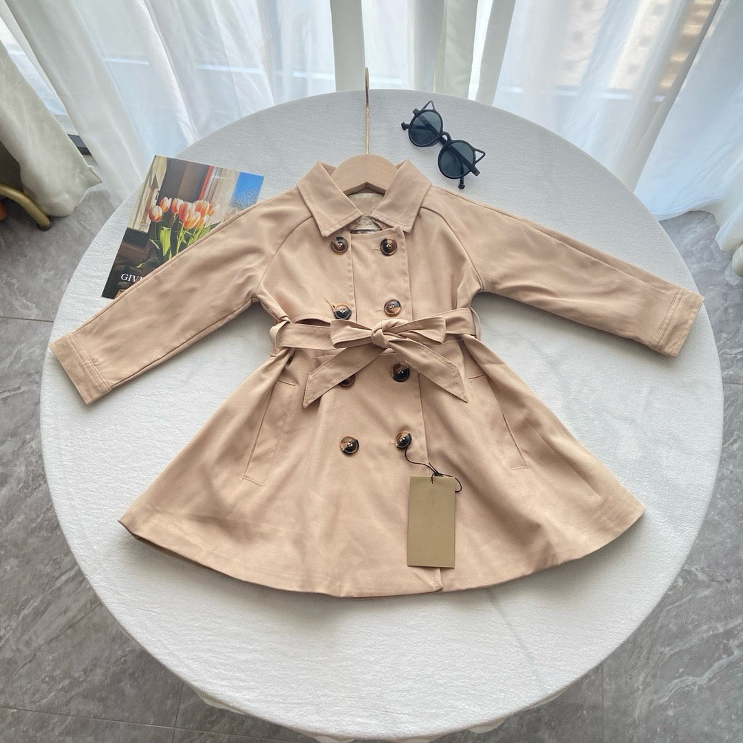 Kids Designer Clothes Baby Windbreaker Boys Girl Jackets Children Cotton Coat Button Casual Outerwear Kids Trench Tracksuit Custom Made