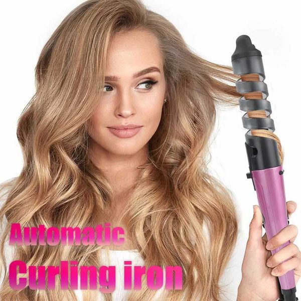 Rotating Curling IronAutomatic Electric Hair Brushesfor All Hair TypeCeramic Fast Heatingfor Lasting Beach WavesWomen Gift Z250122