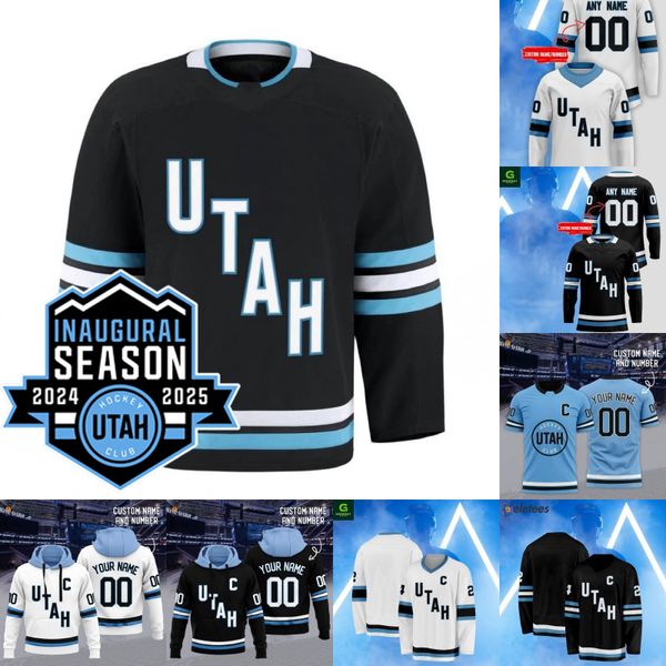 2024-25 Inaugural Season Patch Utah Hockey Club Jersey Clayton Keller Liam O&#039;Brien Nick Schmaltz Lawson Crouse Josh Doan Mikhail Sergac