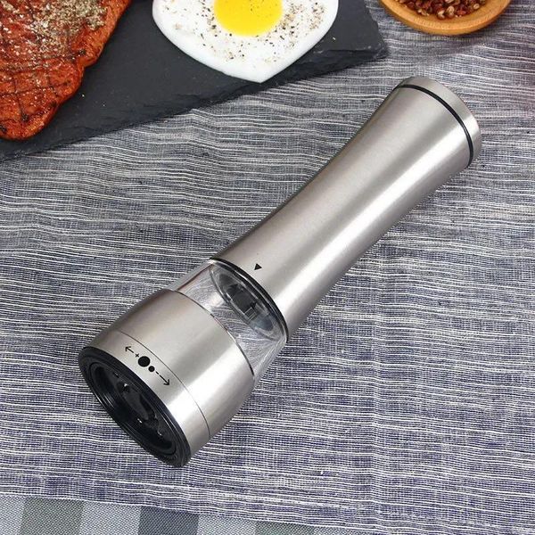 Stainless Steel Salt and Pepper Grinder Creative BBQ Tools Cooking Seasoning Herbs Kitchen Gadgets Mills Spice Pepper C60 LL