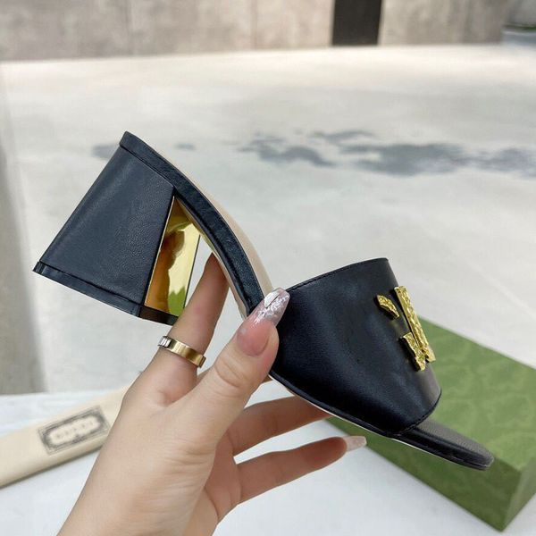 Women&#039;s high-heeled sandals gorgeous designer summer fashion slippers beach comfortable flower beauty shoes