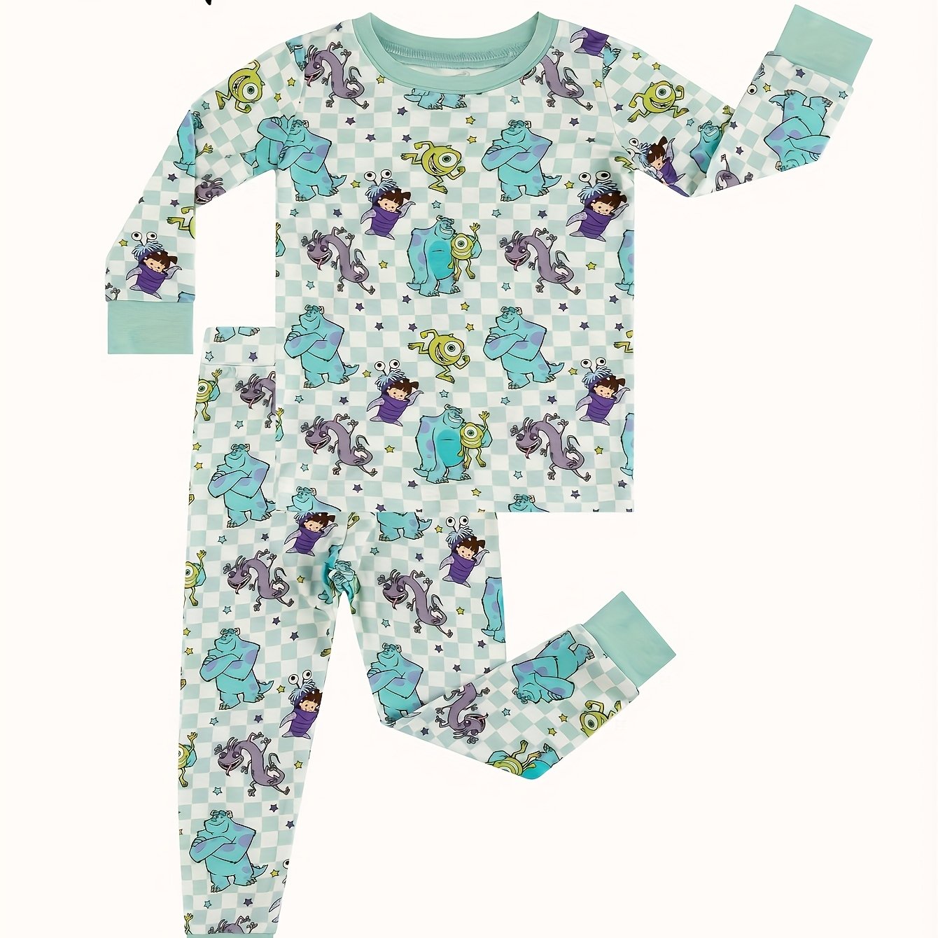 TEMU Boys Outfit Sets, Boy Clothes, Boy Items, Items, Bamboo Fiber Fabric, Printed Patterns Of Fur Monsters And Monsters, Outdoor Games, Travel And