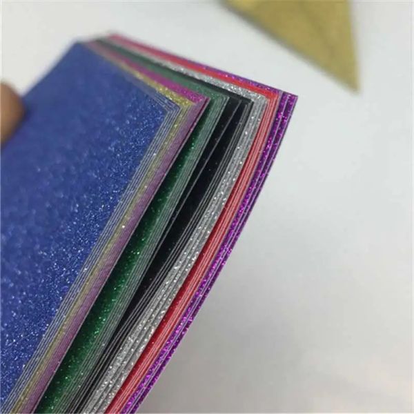 8Pcs-set Origami Paper Single Side Multicolor Shining Square Folding Kids Handmade DIY Scrapbooking Craft