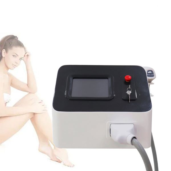 2024 Portable Painless Permanent Hair Removal Beauty Machine 808 Diode Laser Depilation Hair Root Damage Skin Tightening Salon Language Logo