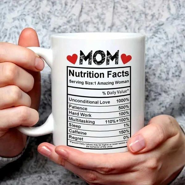 11oz MOM Ceramic Coffee MugNovelty Gift For Hot Or Cold Drinks Like CocoaTea Or Water Mothers Day Gifts Birthday Gifts Y240813