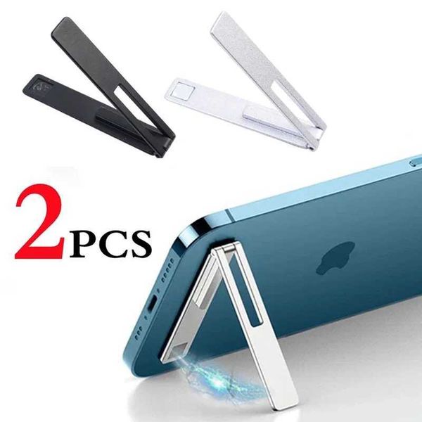 Magnetic Mobile Phone Kickstand Ultra Thin Foldable Metal Alloy Desktop Cell Phone Stands Universal Phone Support Kickstand Y240806
