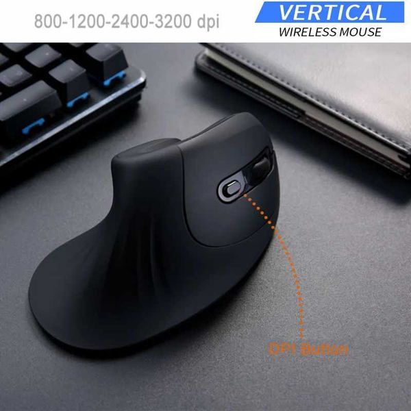 Ergonomic Vertical Mouse 2.4GHz Wireless Rechargeable Gaming Mause Mice USB Optical Wired Mouse For Laptop PC Computer Office Y240820