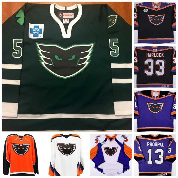 AHL Phantoms 33 David Harlock 13 PROSPAL Custom Hockey Jersey Stitch Name Stitched Number High Quality
