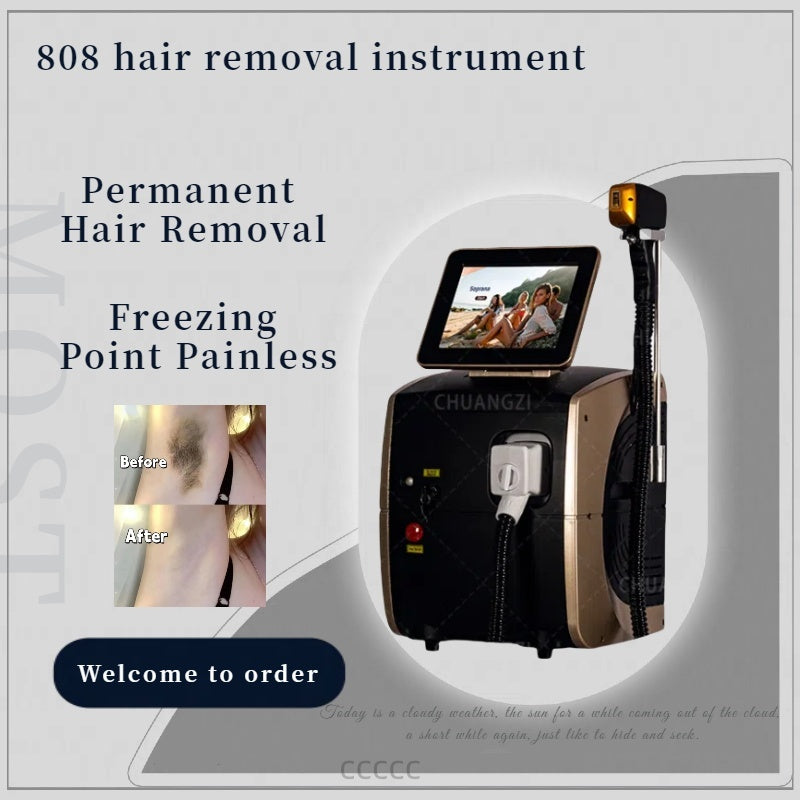 Professional 3500W Face 808nm Diode Laser Hair Removal Machine Alexandrit Permanent Painless Physical Underarm Body Care Depilation Equipment