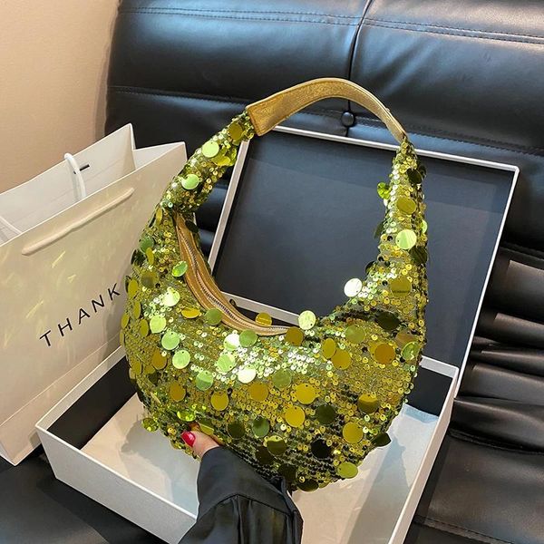 Shoulder Bags Rhies Evening Clutch Bag Sier Sequined Party Wedding Purse And Handbag Designer Female Tote