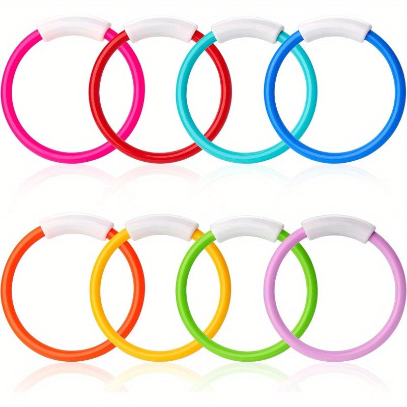 TEMU Syncfun 8pcs Dive Rings Pool Toys For Kids - Bright Non-toxic Swimming Rings -sink Design, Underwater Training & Fun Games, Party (6 Vibrant
