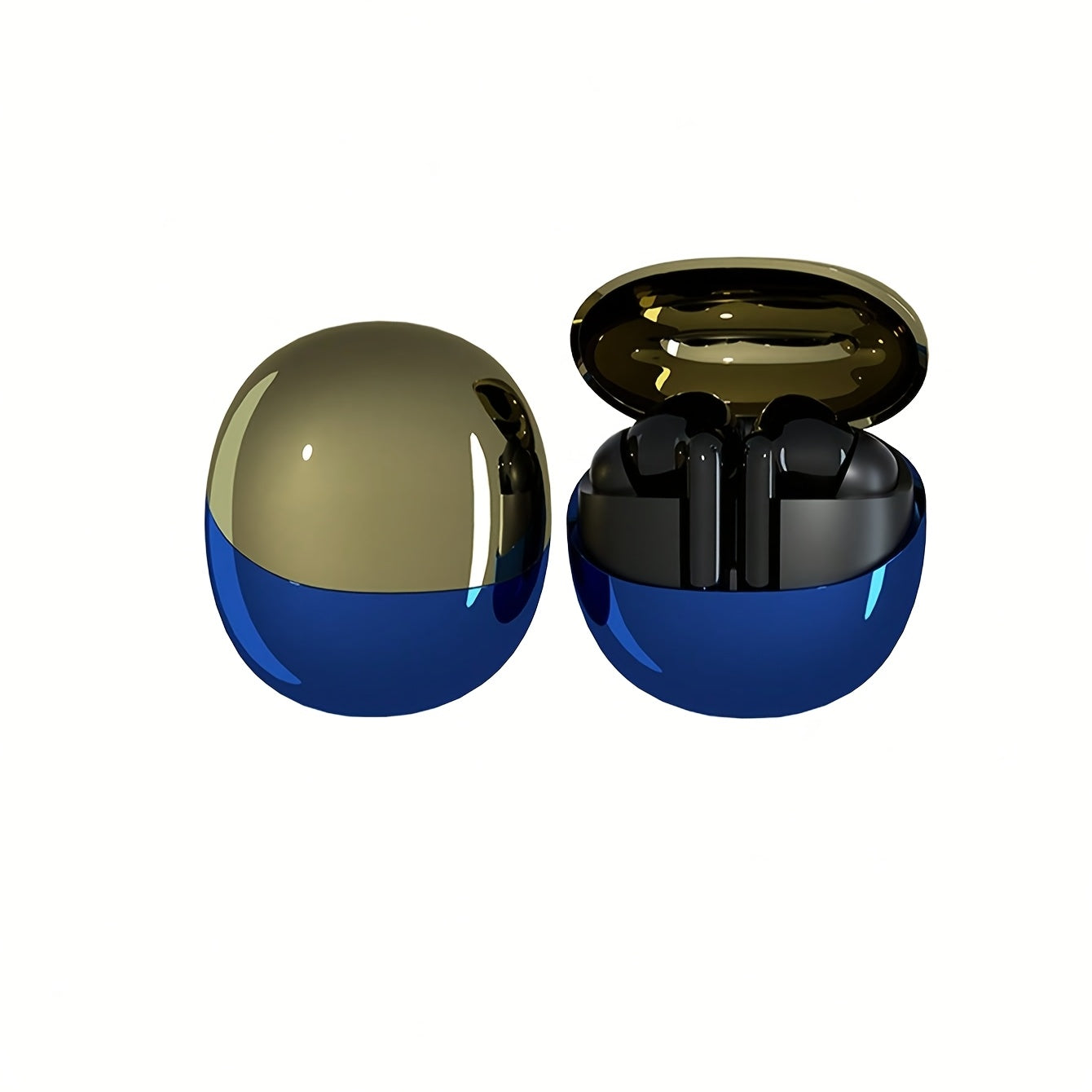 TEMU 1 Pair Wireless Earbuds With Built-in Microphone - Hifi Stereo In-ear Headphones, Touch Control, Wireless, Type-c Charging, Rechargeable Polymer