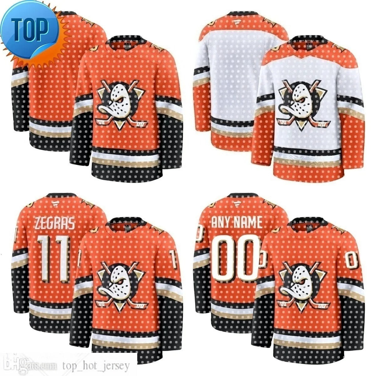 Ducks Hockey Jersey Troy Terry Ryan Strome Frank Vatrano Leo Carlsson Cutter Gauthier Alex Killorn Olen Zellweger Mason McTavish Trevor Zegras men
