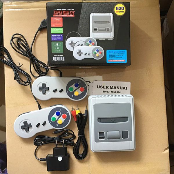 Mini AV Can Store 620 Game Console Video Handheld for SFC SNES Games Consoles WithZZ