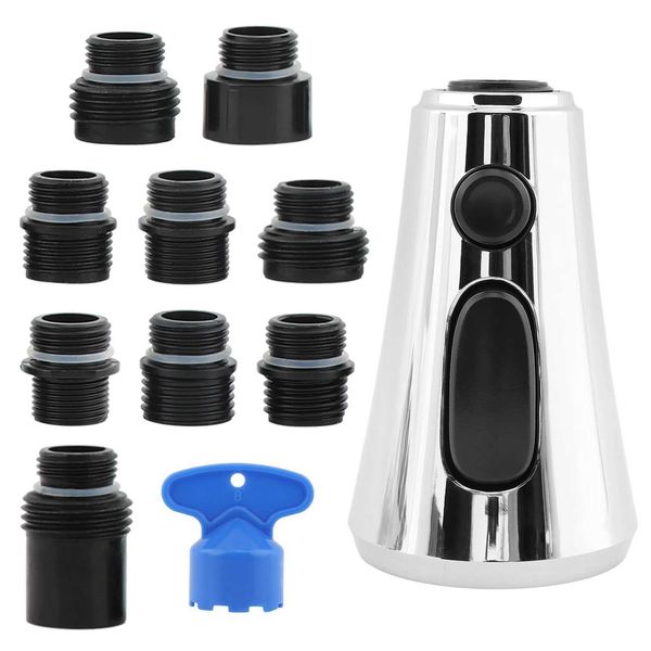Universal com 9 adaptadores Splash Proof Kitchen Taucet Head Substituta Pia Y250117