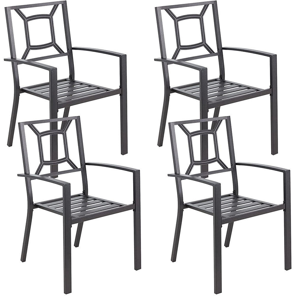 Outdoor Patio Dining Arm Chairs (Set of 2 to 6) - Set of 4