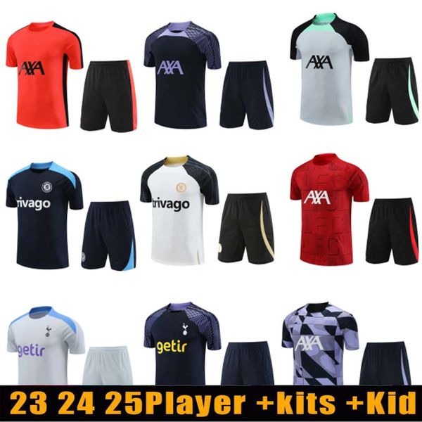 23 24 25 Home men and kids soccer tracksuit jersey kit 2023 2024 mens football jerseys training tracksuits Short 398