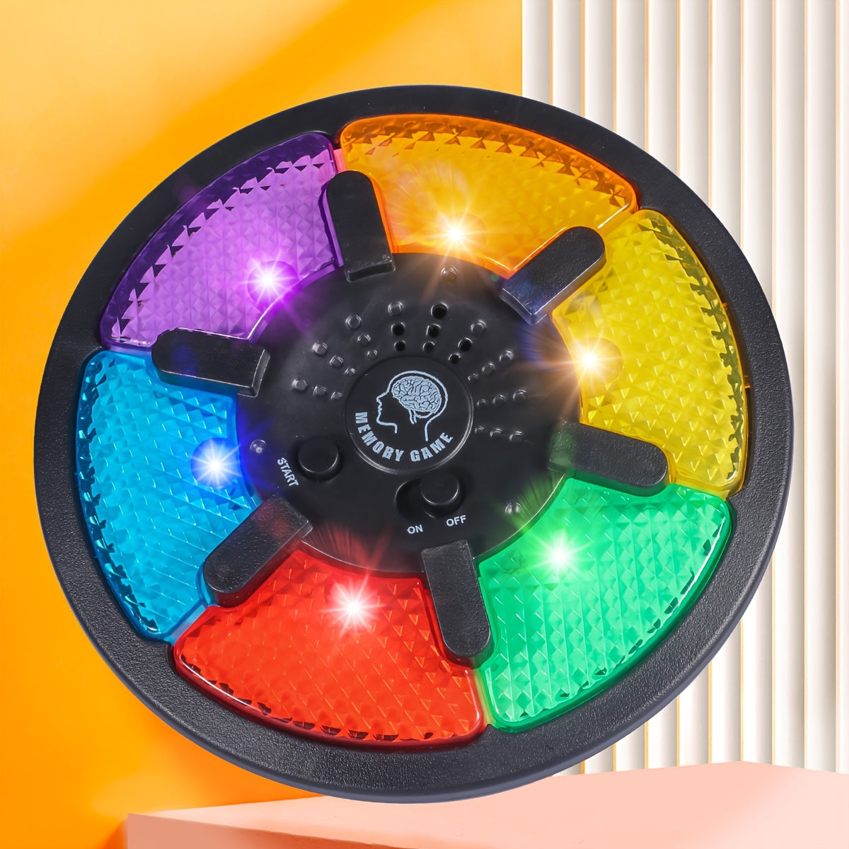 TEMU Focus, Memory, Training, Circular Memory Game Machine, Puzzle Toy Handheld Electronic Memory Game With Light And Sound, Memory Training,