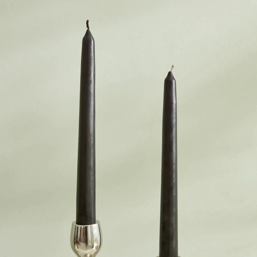 Karaca Home Andy 2-Piece Candle, 24cm, Black