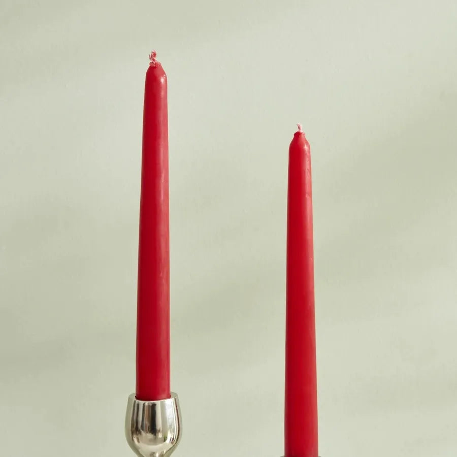 Karaca Home Andy 2-Piece Candle, 24cm, Red