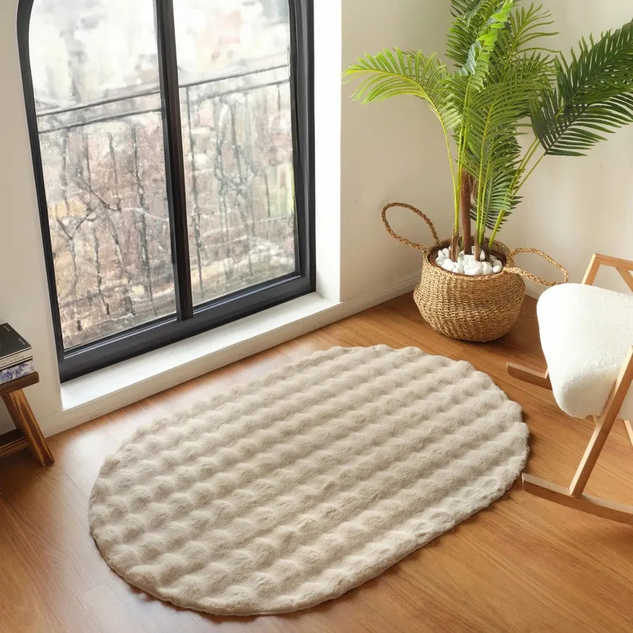 Kaşmir Rugs 7-24 Cosy Premium Bubble Rug, 100cmx150cm, Beige