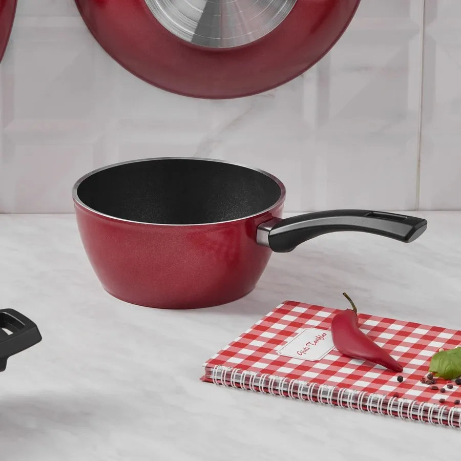 Karaca BioDiamond Cherry Saucepan, 18cm, Black