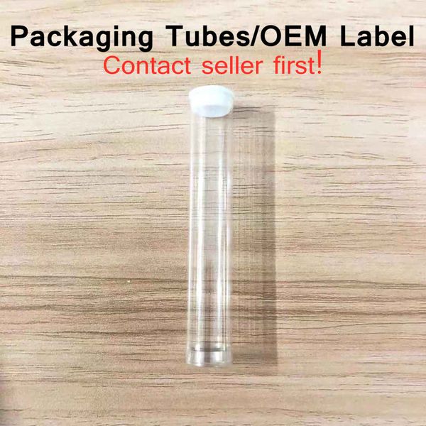 wholesale Custom Packaging Plastic Tubes PVC Container Empty Customized Label