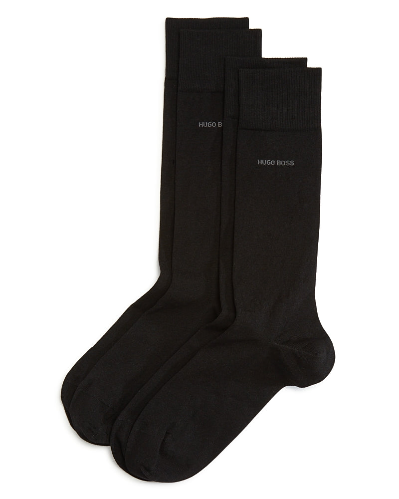 Boss Solid Dress Socks - Pack of 2