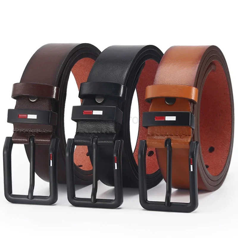 Man Belt Luxury Designer Brand High Quality Men Belt Male PU Leather Belt Men Alloy Pin Buckle Jeans Waistband Waist Straps M250926