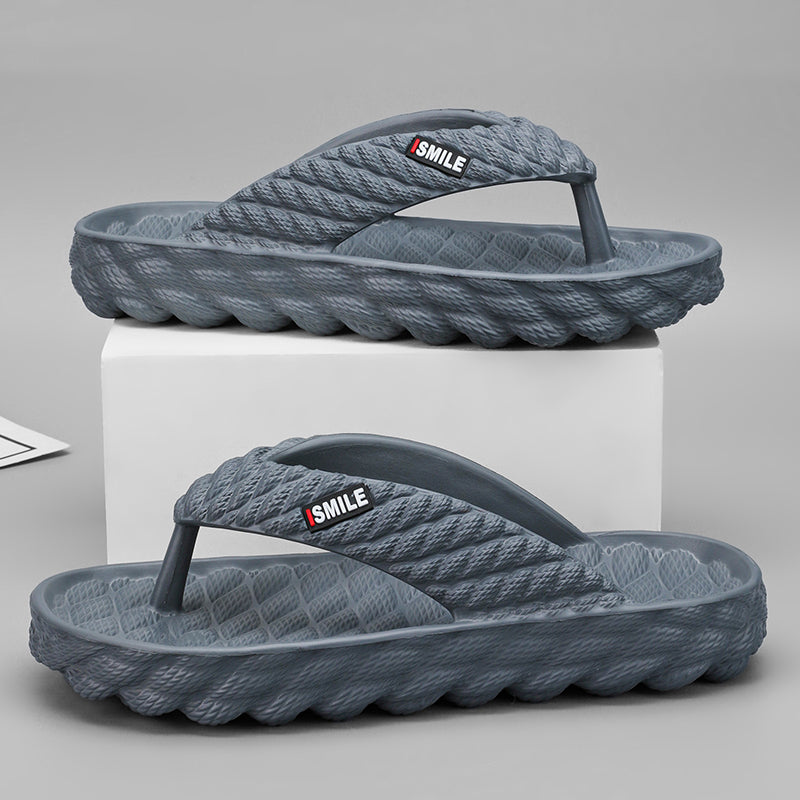 New Design Men&#039;s Slippers Flip Flops Indoor Outdoor Beach Sandals Soft Sole Slides Men Women Non-slip Home Slippers Flip Flops