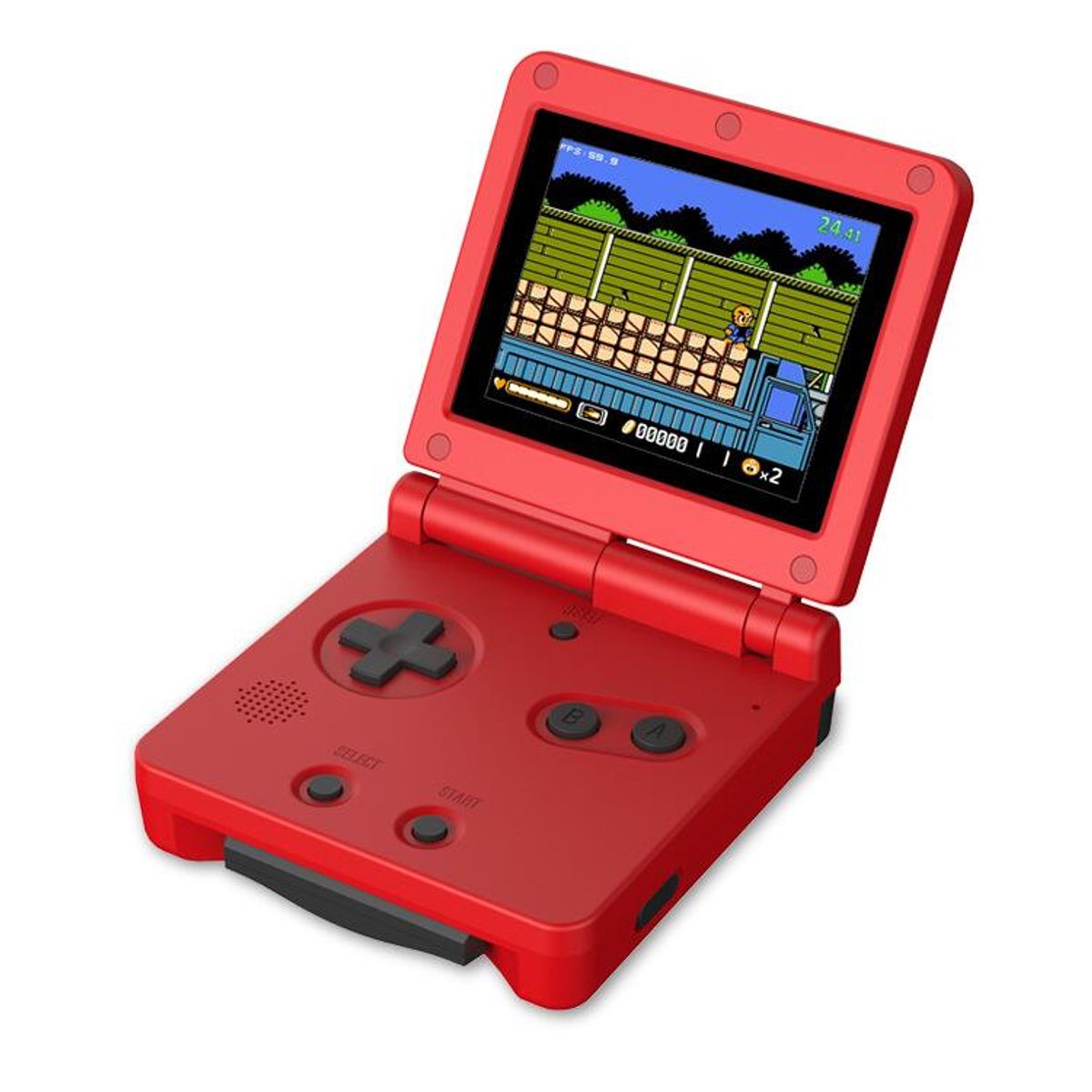 Super Retro Game Console Built-in 500 Games Handheld Game Player - Red