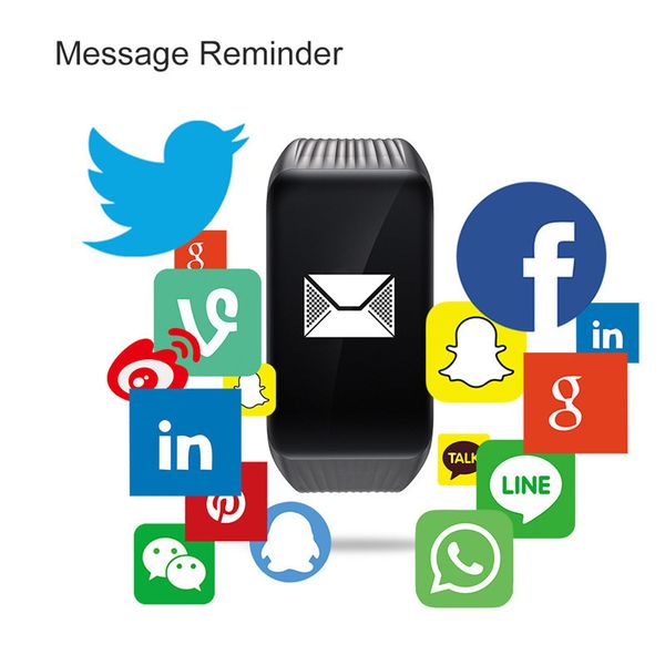 Fitness Tracker Smart Bracelet Heart Rate Monitor Waterproof Smart Watch Activity Tracker Wristwatch For iPhone Android Mobile Phone Smart W